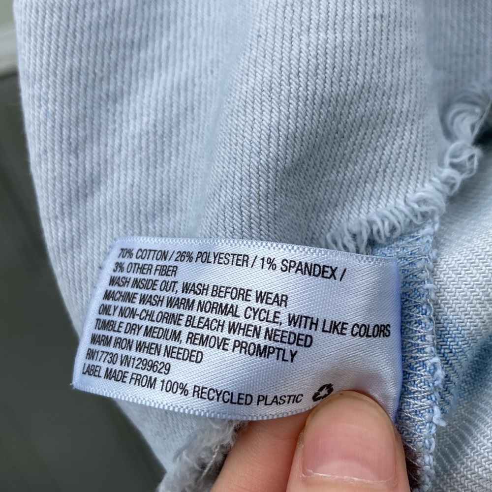 Wild Fable XL Bleached Cutoff Jean Jacket - Picture 8 of 10